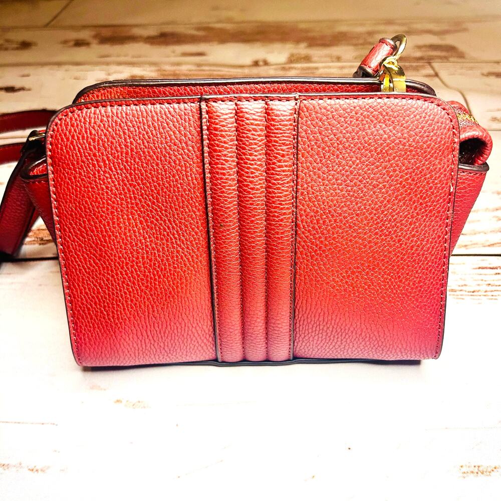 NWT JustFab Martock Crossbody Bag Faux Leather Mini Purse Gold Hardware - Picture 4 of 16